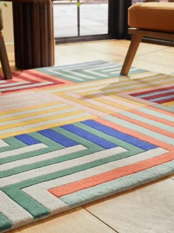 Vloerkleden En Lopers|Vloerkleden En Lopers|Next Paulo Geometric Stripe Rug