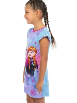 Nachtponnen*Character Personage Disney Frozen blauwe nachtjapon