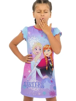 Nachtponnen*Character Personage Disney Frozen blauwe nachtjapon