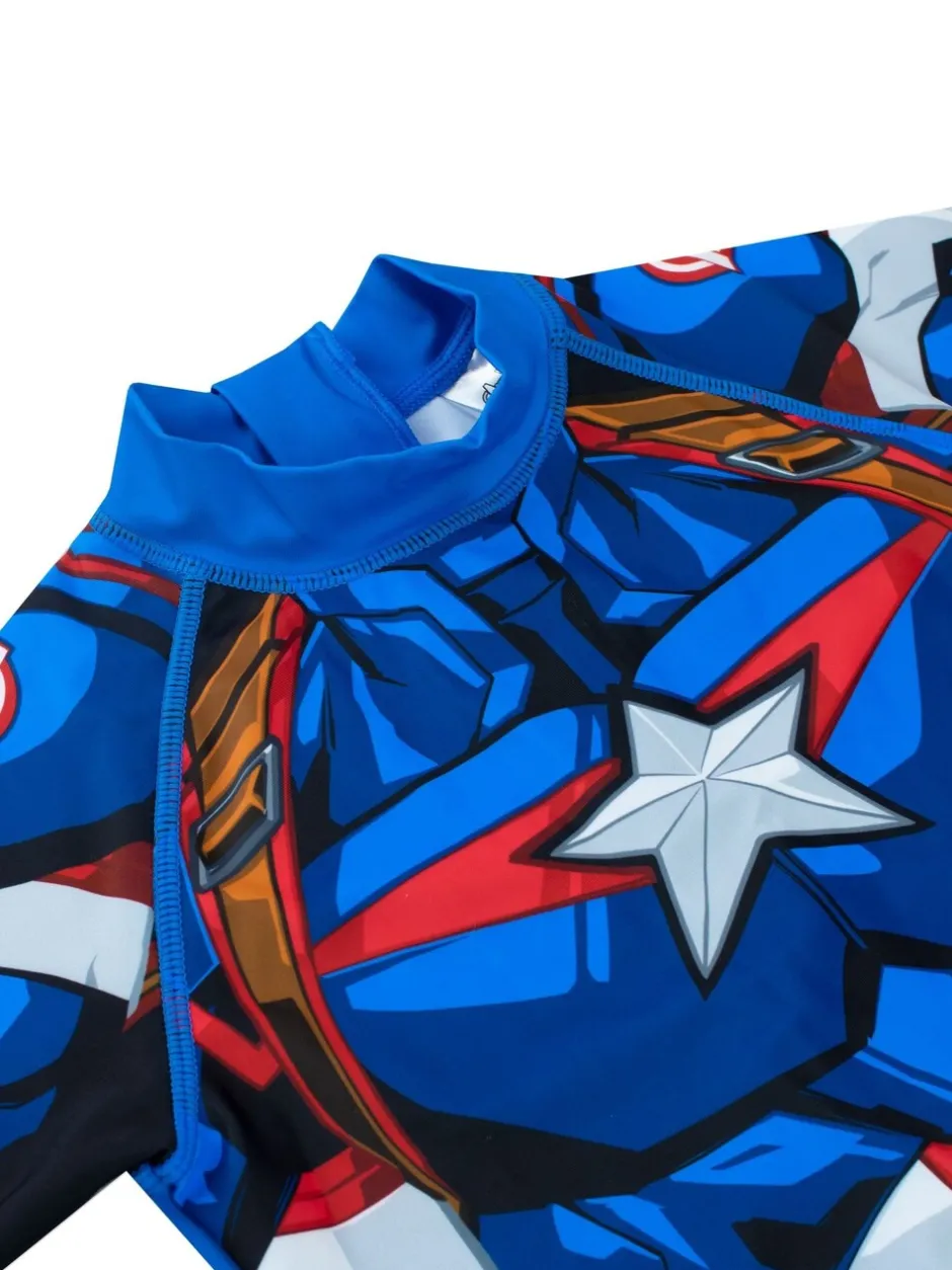 Badkleding|Badkleding|Character Personage Marvel Avengers Captain America eendelig badpak