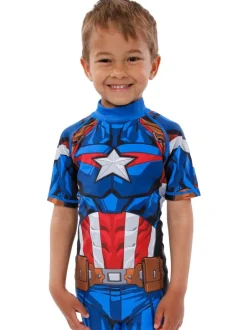 Badkleding|Badkleding|Character Personage Marvel Avengers Captain America eendelig badpak