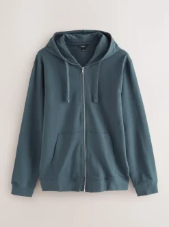 Loungewear|Sweaters En Hoody´S*Next Petroliumblauw - Lichte hoodie met rits
