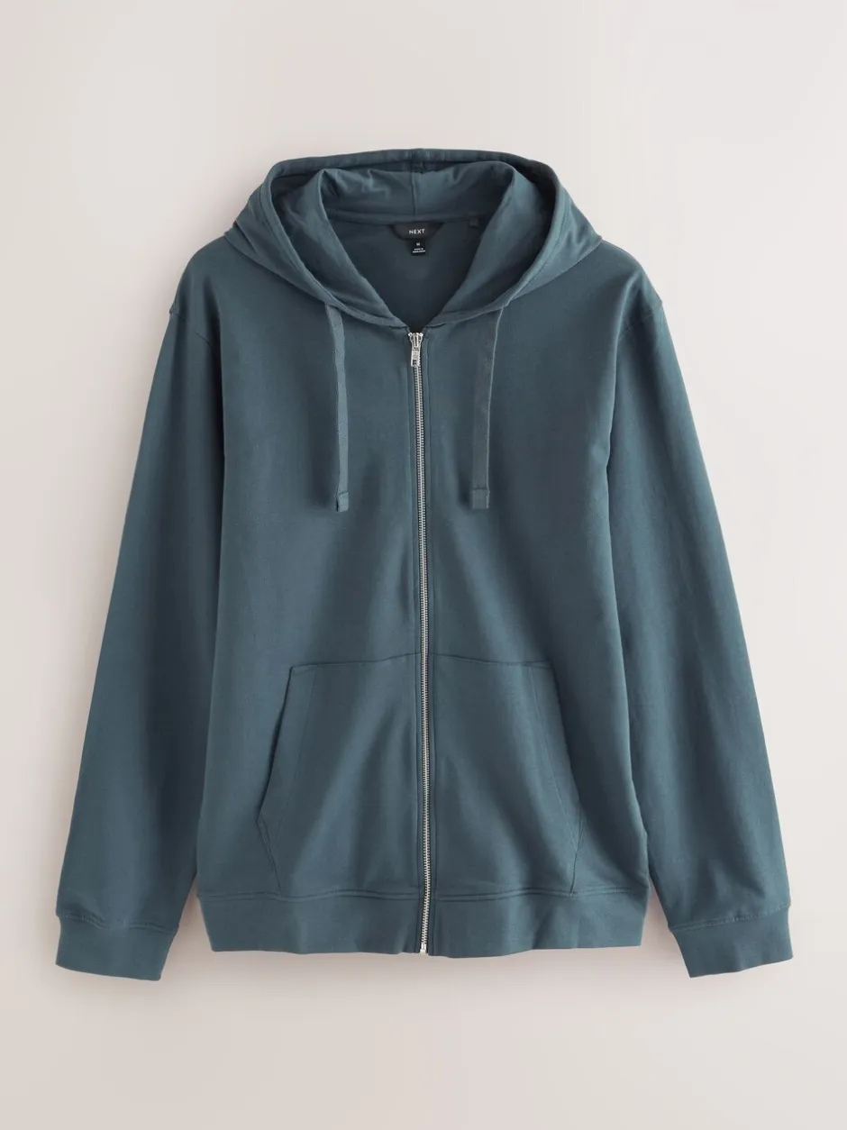 Loungewear|Sweaters En Hoody´S*Next Petroliumblauw - Lichte hoodie met rits