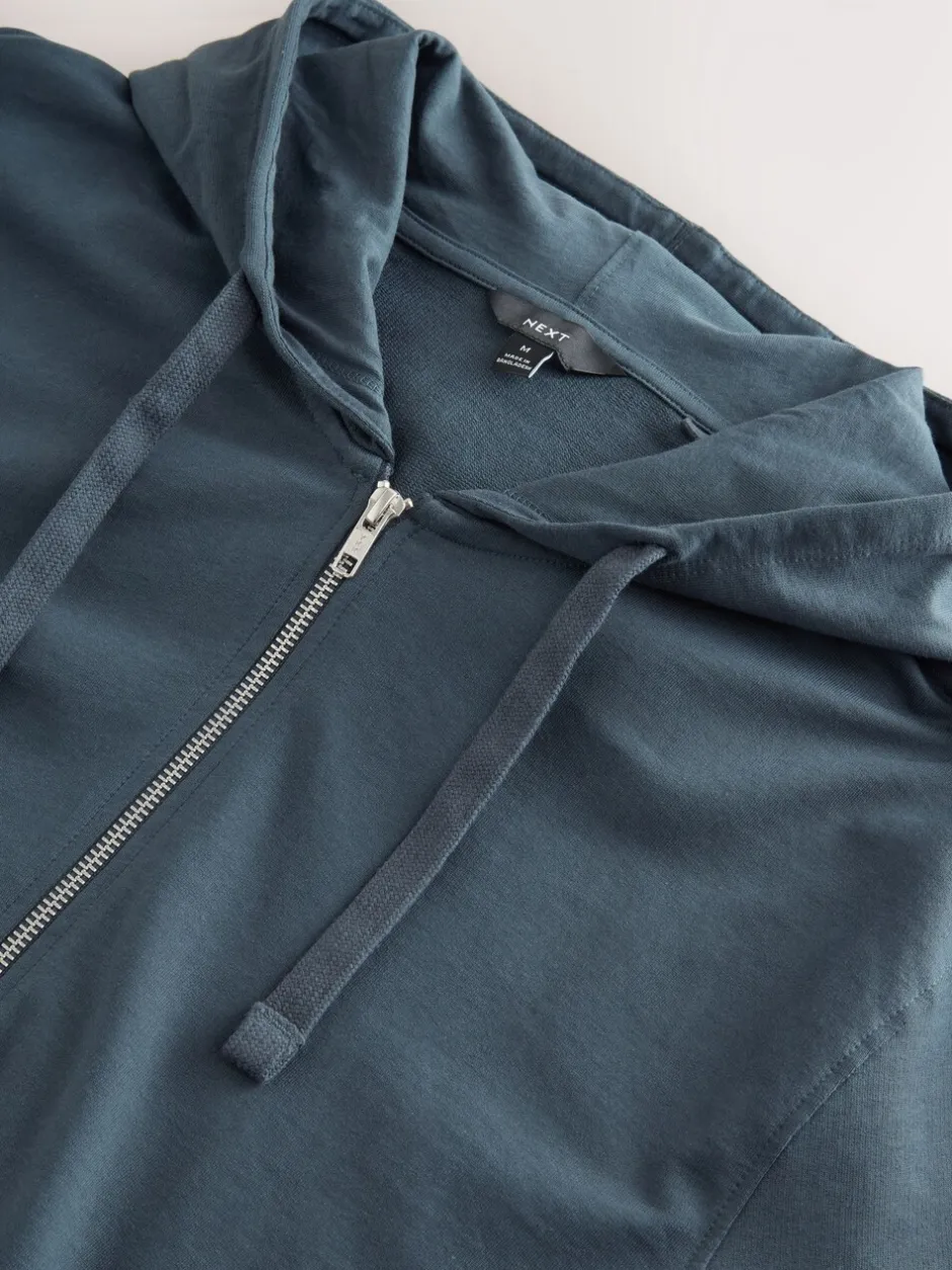 Loungewear|Sweaters En Hoody´S*Next Petroliumblauw - Lichte hoodie met rits