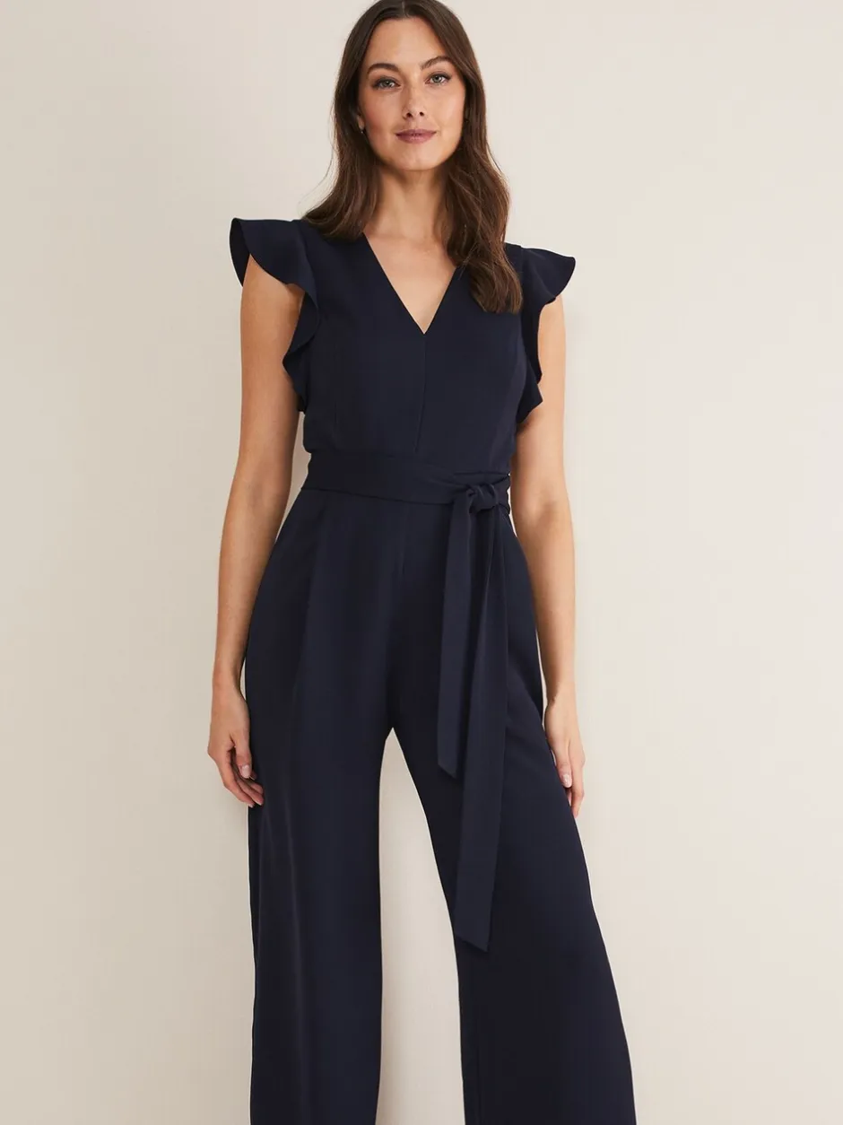 Jumpsuits En Playsuits*Phase Eight Kallie Frill jumpsuit met ruches