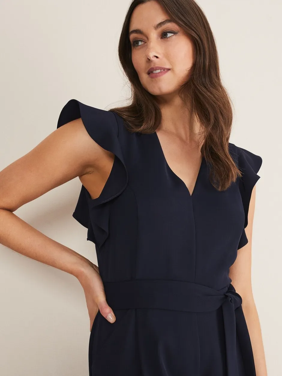 Jumpsuits En Playsuits*Phase Eight Kallie Frill jumpsuit met ruches