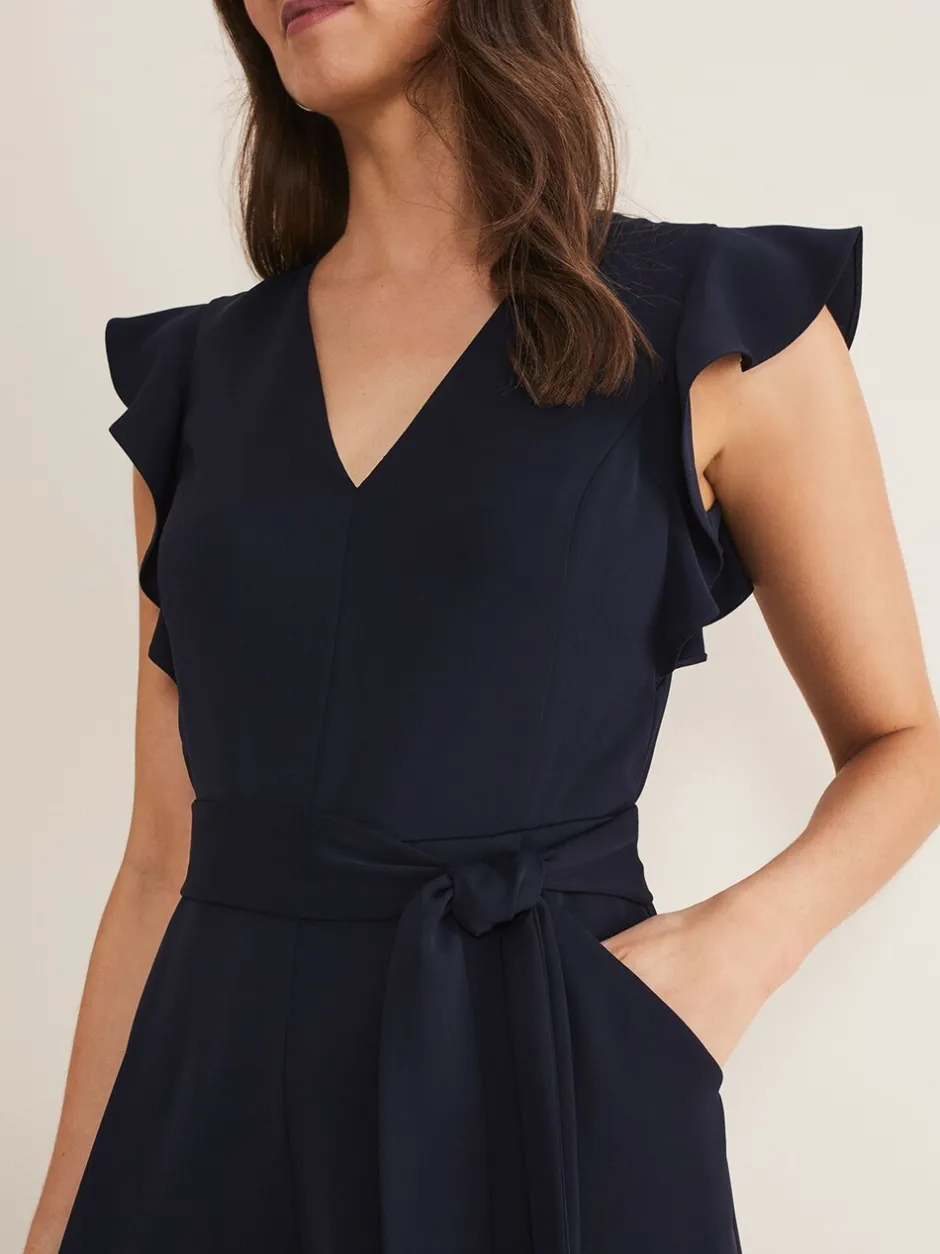 Jumpsuits En Playsuits*Phase Eight Kallie Frill jumpsuit met ruches