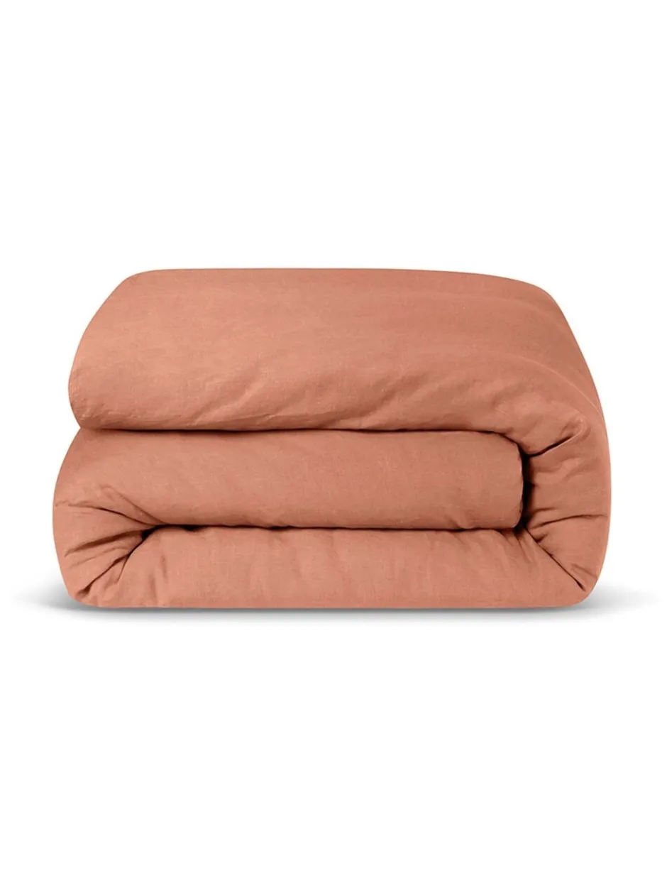 Piglet In Bed*Piglet in Bed Linen Blend Duvet Cover