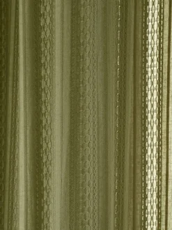 Gordijnen|Gordijnen|Pineapple Elephant doorzichtige Zofia voile met broderie Olijfgroen