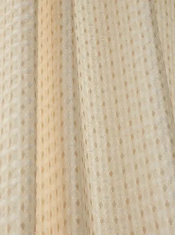Gordijnen|Gordijnen*Pineapple Elephant Muscat Waffle Slot Top Voile Curtains Panel Natuurlijk