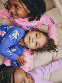 Nachtkleding En Pyjama's|Pyjama's*Next Pink / Lilac Floral - Set van 3 zachte pyjama's (9 mnd-10 jr)