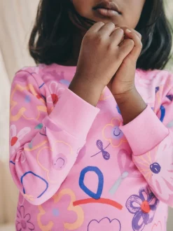 Nachtkleding En Pyjama's|Pyjama's*Next Pink / Lilac Floral - Set van 3 zachte pyjama's (9 mnd-10 jr)