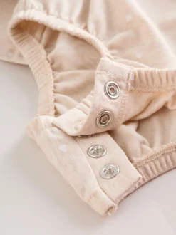 Rompertjes En Tuinbroeken*Next Pink Bear Embroidered - Verpakking van 3 jersey babyrompertjes