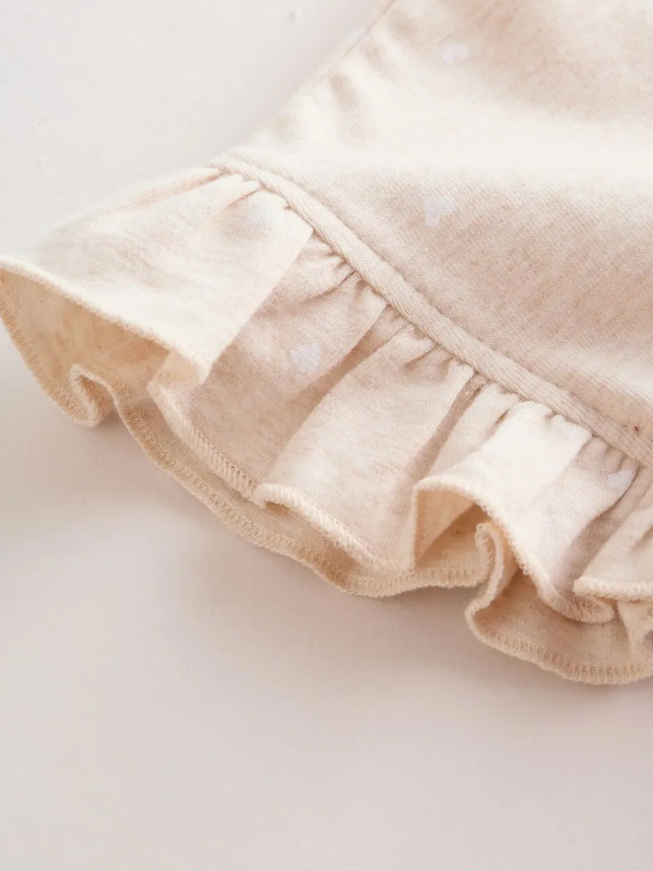 Rompertjes En Tuinbroeken*Next Pink Bear Embroidered - Verpakking van 3 jersey babyrompertjes