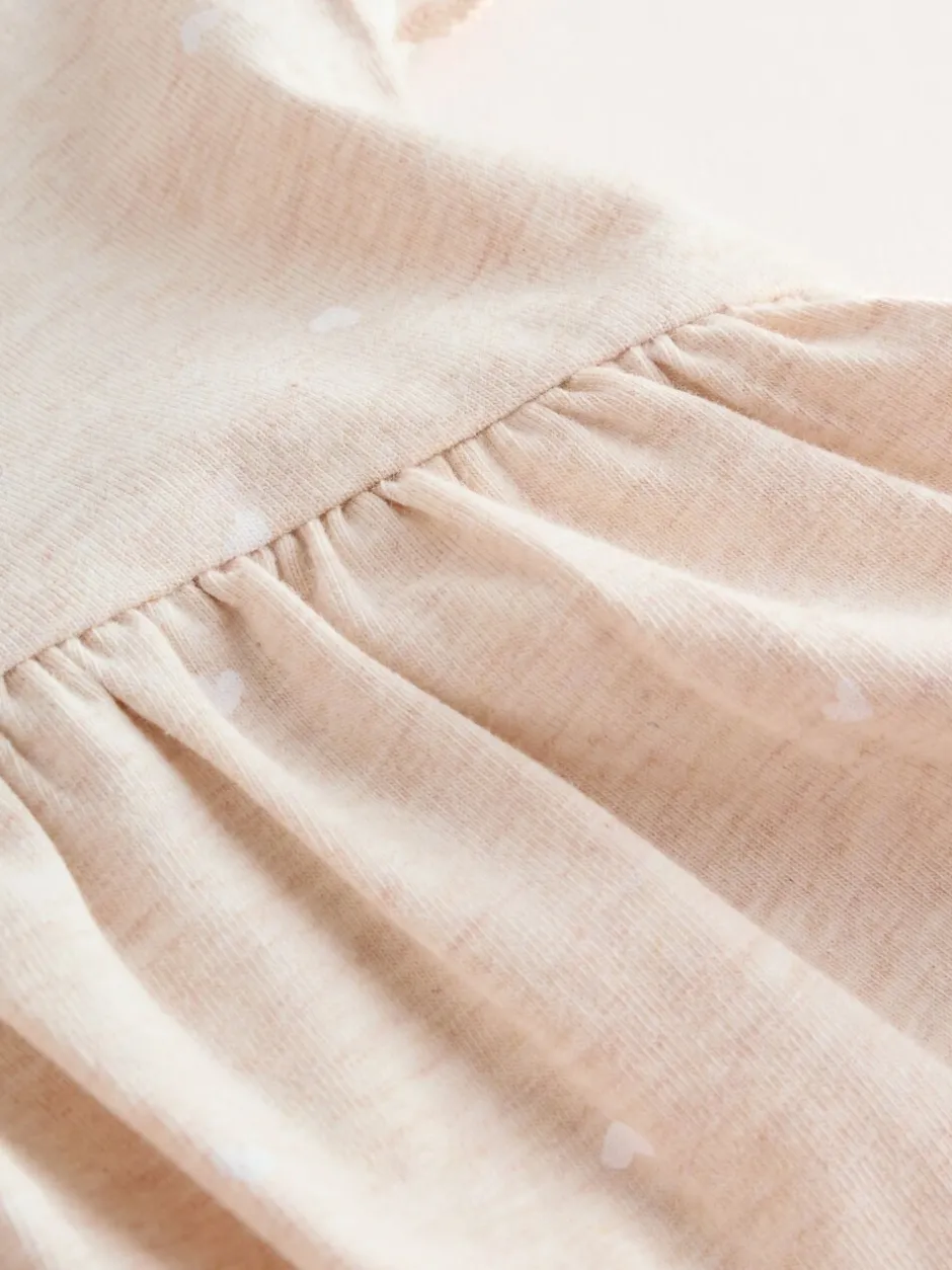 Rompertjes En Tuinbroeken*Next Pink Bear Embroidered - Verpakking van 3 jersey babyrompertjes