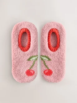 Sokken En Panty's|Next Pink Cherries Print - Cosy Footsie Socks 1 Pack