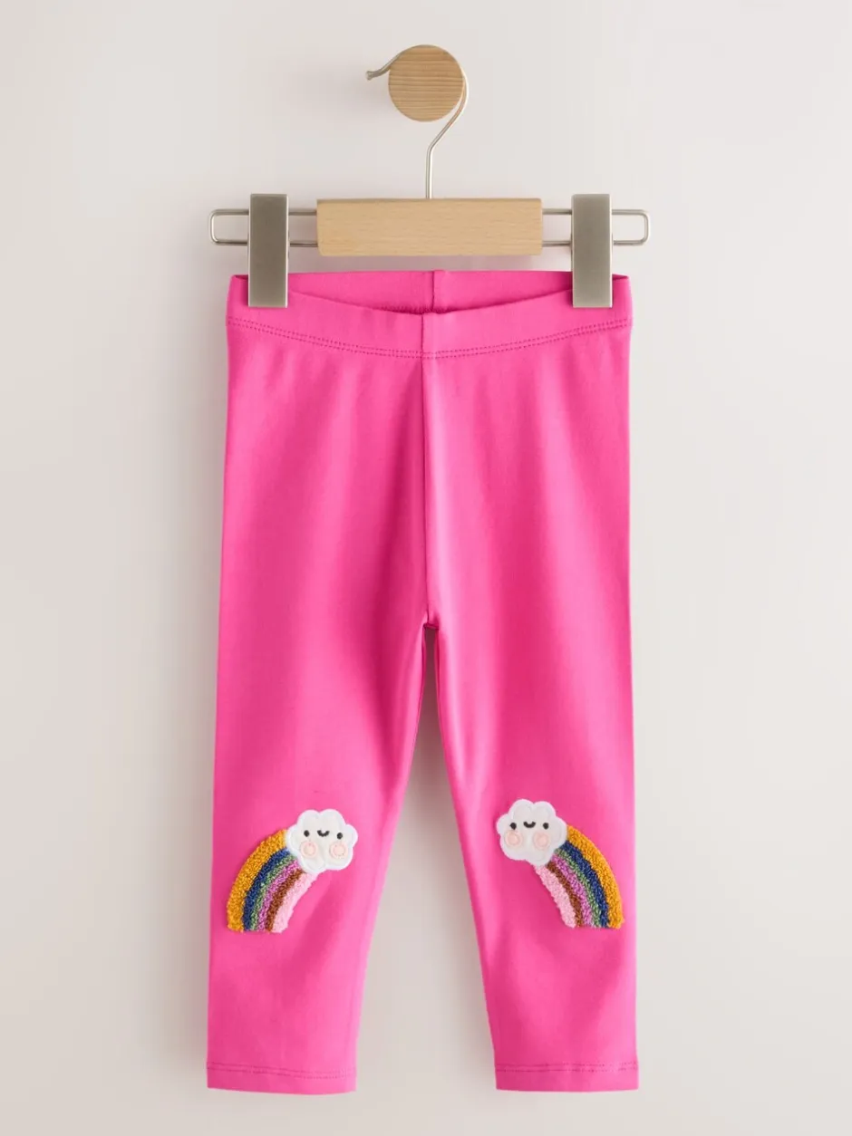 Broeken En Leggings*Next Pink Cloud Rainbow - Knee Embellsihed Leggings (3mths-7yrs)