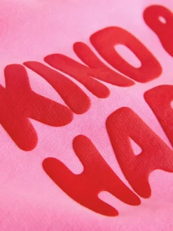 Truien En Breisels|Sweaters En Hoody´S*Next Pink Kind & Happy - Sweatshirt met ronde hals (3 mnd-7 jr) Pink Kind & Happy