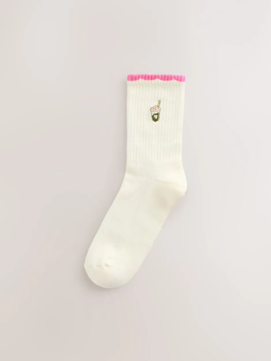 Sokken En Panty's|Sportkleding|Next Pink Matcha - Set van 3 paar enkellange sportsokken met verzachte zool