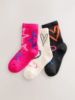 Sokken En Panty's|Sokken En Panty's|Next Pink Oatmeal and Charcoal Grey - 3 paar katoenrijke enkelsokken met verzachte zool