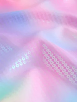 Badkleding*Next - Scoop Neck Swimsuit (3-16yrs) Pink Rainbow Foil Sequin