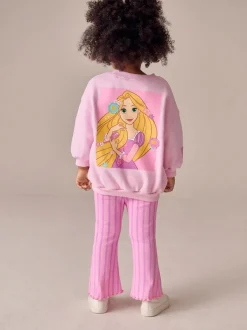 Truien En Breisels|Sets En Outfits*Next Pink Rapunzel Disney Princess - Set van sweatshirt en uitlopende legging (3mnd -7jr)