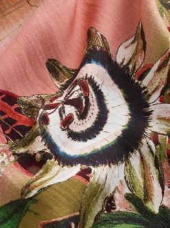 Mutsen, Handschoenen En Sjaals|Badkleding|Next Pink Scenic Floral - Kew Collection Maxi Sarong
