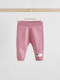 Sets En Outfits|Gebreide Kleding*Next - Gebreide babytrui en leggings set 2 -delig (0mnd -2jr) Pink Sheep Scene