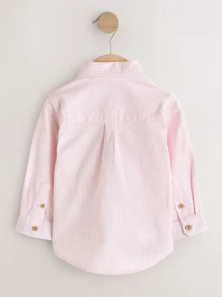 Shirts*Next Pink Stripe Character - Oxford-overhemd met lange mouwen (3 mnd-7 jr)