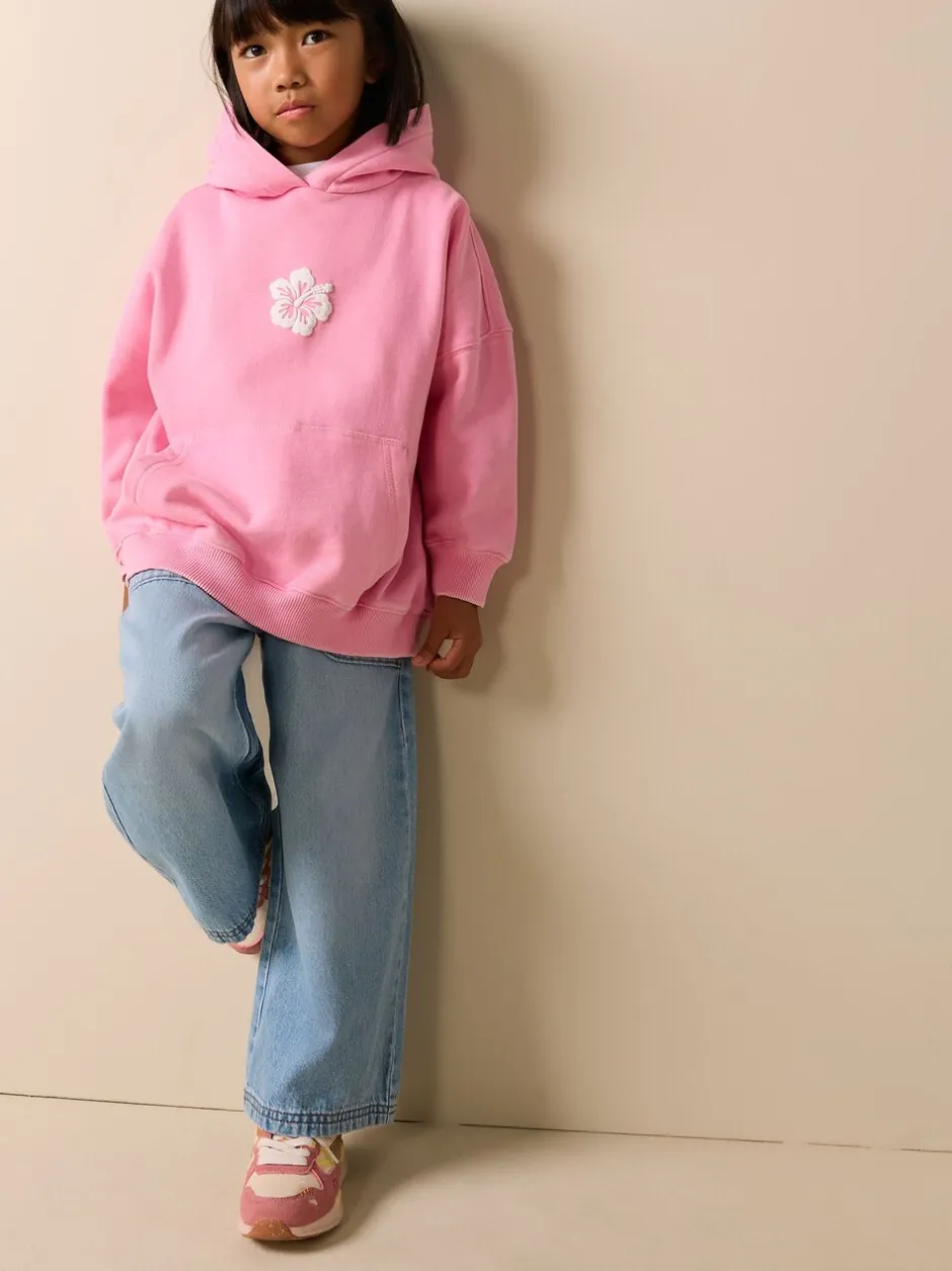 Sweaters En Hoody´S*Next Pink Washed Flower - Hoodie (3 - 16 jr)