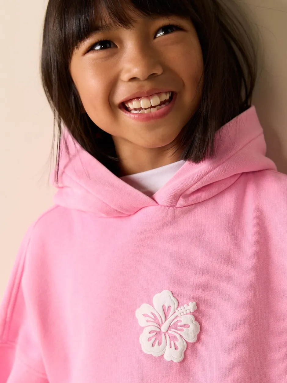 Sweaters En Hoody´S*Next Pink Washed Flower - Hoodie (3 - 16 jr)