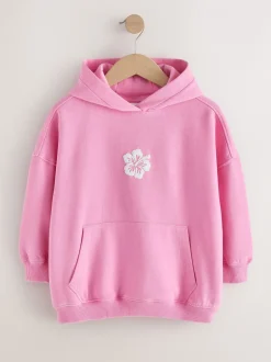 Sweaters En Hoody´S*Next Pink Washed Flower - Hoodie (3 - 16 jr)
