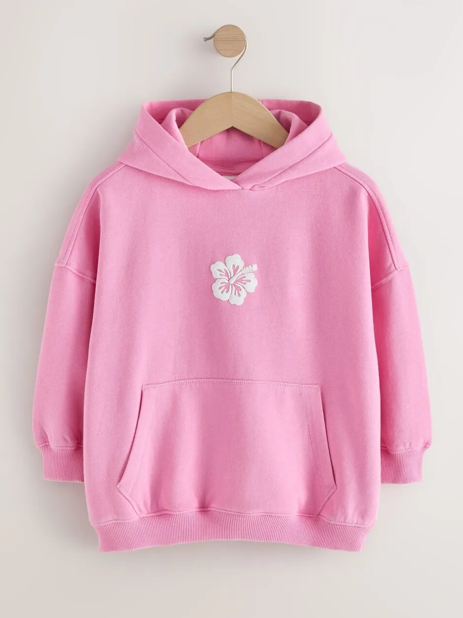Sweaters En Hoody´S*Next Pink Washed Flower - Hoodie (3 - 16 jr)