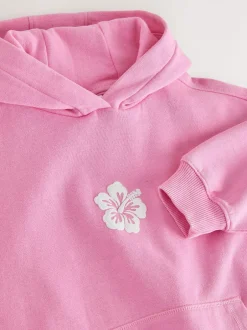 Sweaters En Hoody´S*Next Pink Washed Flower - Hoodie (3 - 16 jr)