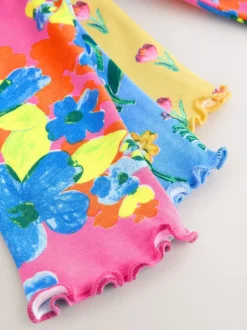 Nachtkleding En Pyjama's|Pyjama's|Next - Verpakking van 3 knusse pyjama's (9 mnd-16 jr) Pink/Blue Bright Floral