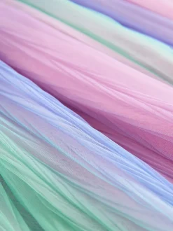Shorts En Rokken*Next - Pull On Mesh Skirt (3-16yrs) Pink/Rainbow