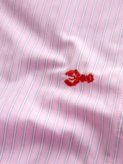 Tops En T-Shirts|Blouses En Overhemden|Next - Overhemd met lange mouwen en borduursel Pink/White Stripe Lobster