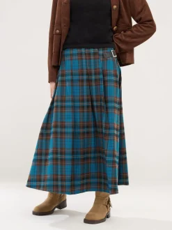 Rokken*PixieGirl Petite geruite Midi rok met gesp