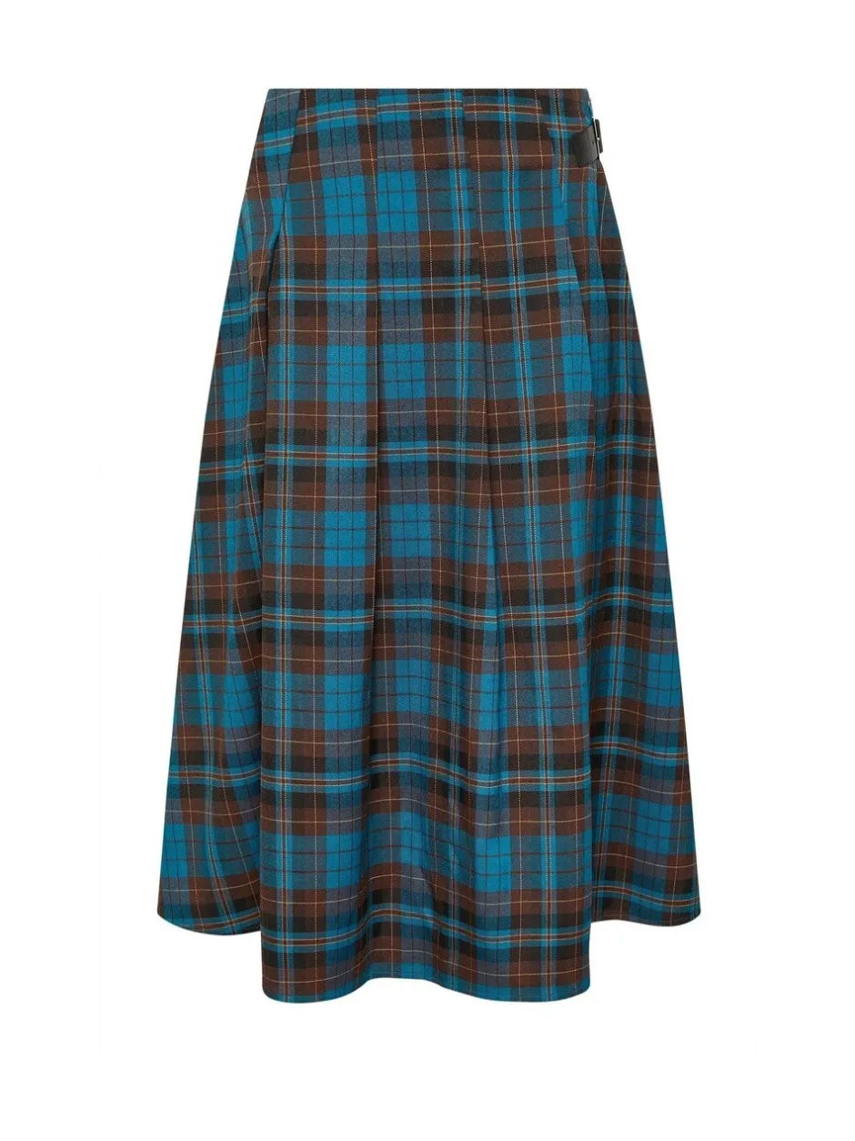 Rokken*PixieGirl Petite geruite Midi rok met gesp
