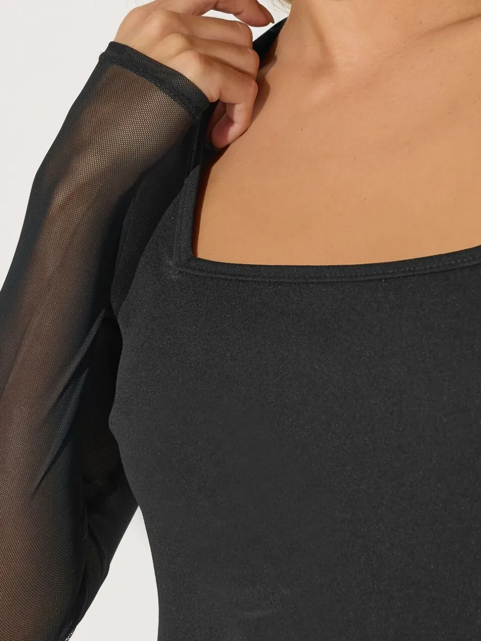 Jumpsuits En Playsuits|PixieGirl Petite Mesh Long Sleeve Side Leg Jumpsuit