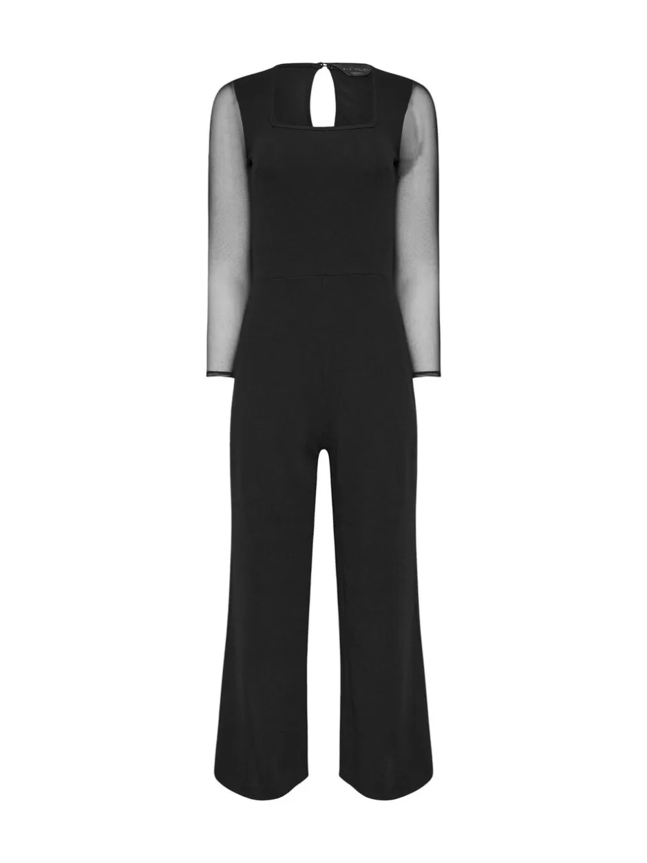 Jumpsuits En Playsuits|PixieGirl Petite Mesh Long Sleeve Side Leg Jumpsuit