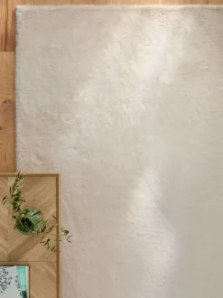 Vloerkleden En Lopers|Vloerkleden En Lopers*Next Pluche vloerkleed van imitatiebont Ivoor