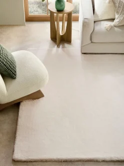 Vloerkleden En Lopers|Vloerkleden En Lopers*Next Pluche vloerkleed van imitatiebont Ivoor