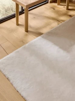 Vloerkleden En Lopers|Vloerkleden En Lopers*Next Pluche vloerkleed van imitatiebont Ivoor
