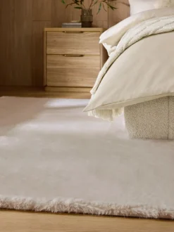 Vloerkleden En Lopers|Vloerkleden En Lopers*Next Pluche vloerkleed van imitatiebont Ivoor