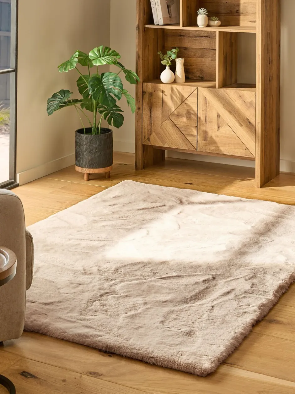Vloerkleden En Lopers|Vloerkleden En Lopers*Next Pluche vloerkleed van imitatiebont Licht natuurlijk