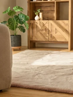 Vloerkleden En Lopers|Vloerkleden En Lopers*Next Pluche vloerkleed van imitatiebont Licht natuurlijk