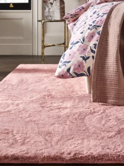 Vloerkleden En Lopers|Vloerkleden En Lopers*Next Pluche vloerkleed van imitatiebont Roze