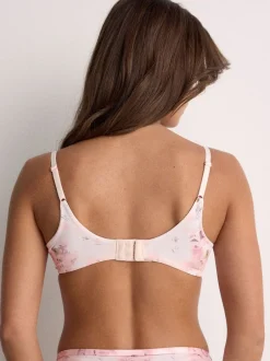 Beha's|Next Plum Purple/Floral Print - A-E Afvlakkende Ultimate Comfort Beha's 2 Verpakking