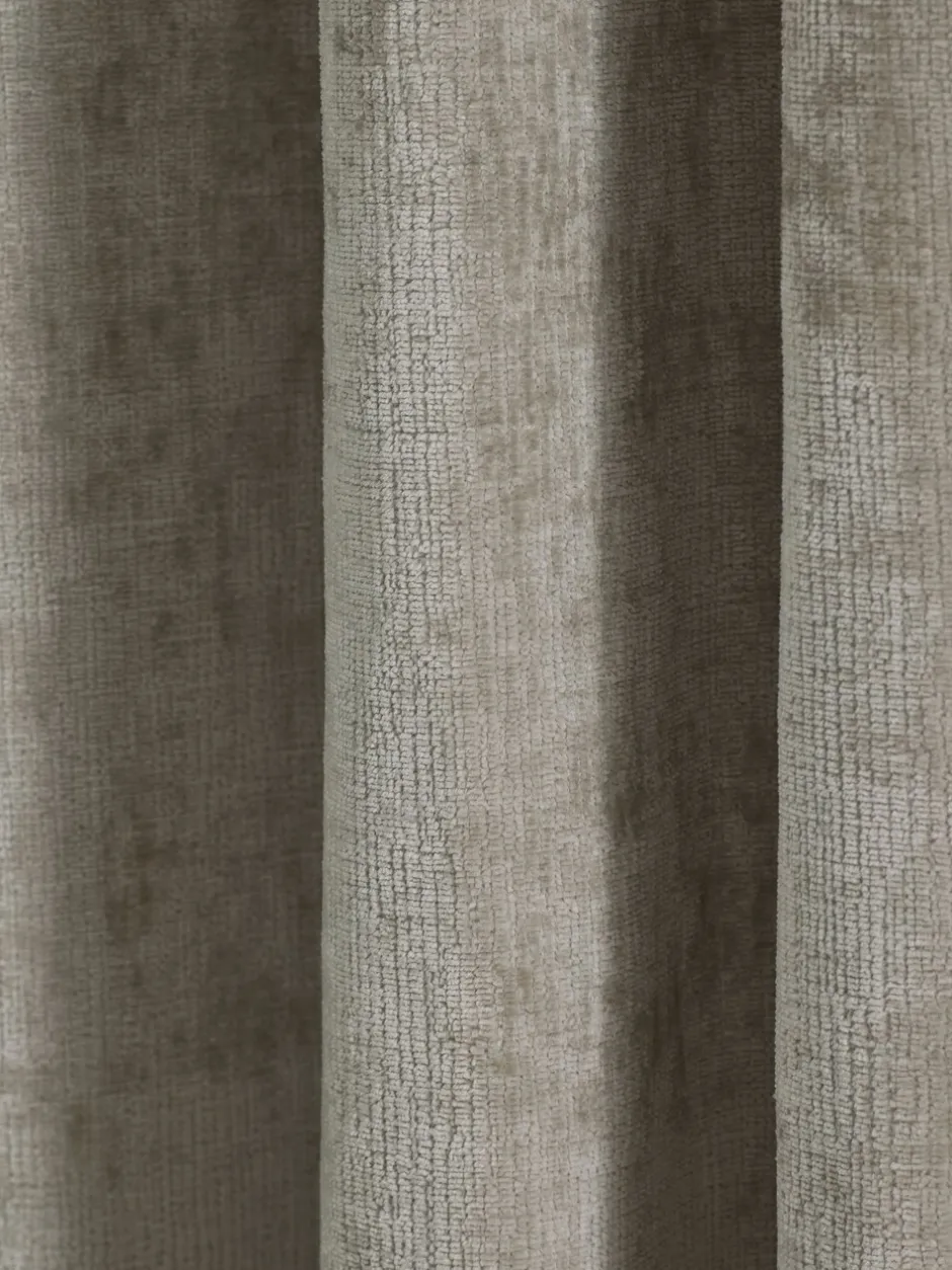 Gordijnen|Gordijnen|Next Plush Chenille Eyelet Curtains Natuurlijk